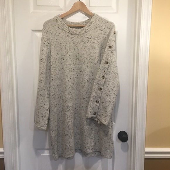 Madewell Sweaters - Madewell donegal button sleeve sweater dress